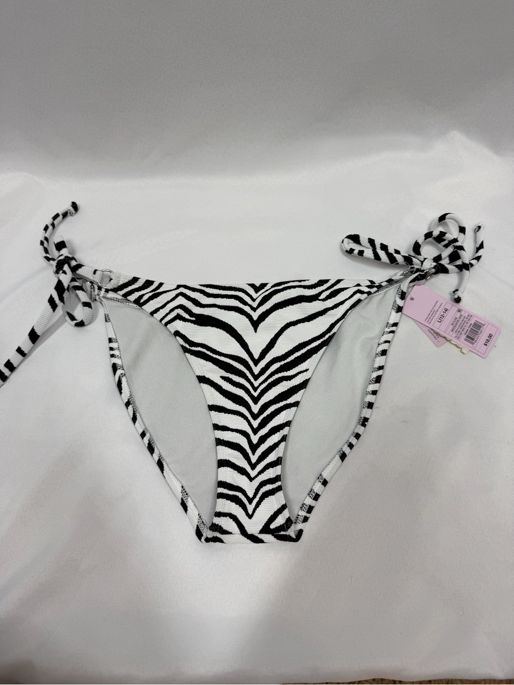 NWT Wild Fable | Zebra Print Swim Bottoms Cheeky Black White Women's Size Large